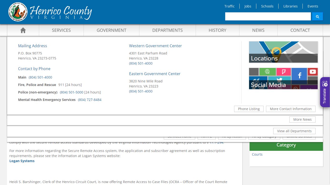 View Circuit Court Online Records - Henrico County, Virginia